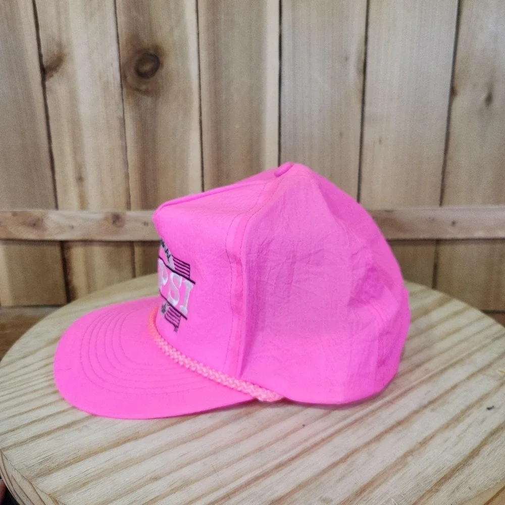 Vintage Pepsi Admiral Beverage Pink Snapback Hat Cap One Size Thailand Adult